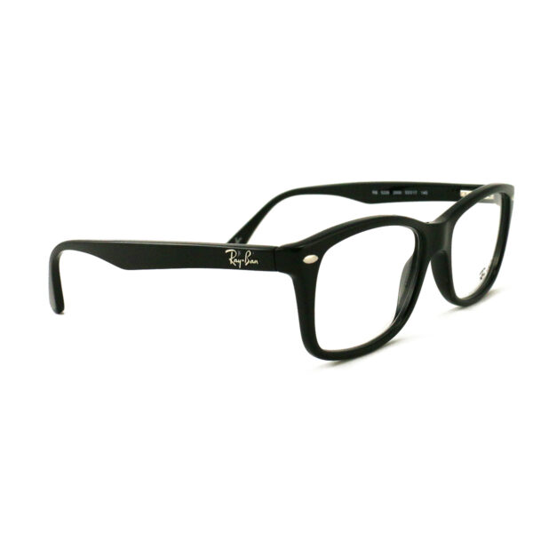 "Ray-Ban RB 5420 black frame eyeglasses with a classic design and dimensions 53-17-140, offering a perfect blend of style, comfort, and durability for everyday wear."