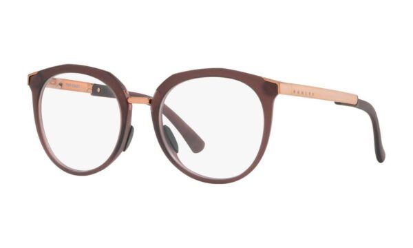 "Satin amethyst eyewear featuring a sophisticated and durable design, perfect for adding a touch of elegance and style to everyday wear."