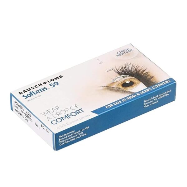 "Bausch & Lomb iConnect contact lenses with power range 1.00 to 11.00, offering extended vision comfort and clear, crisp vision for all-day wear."