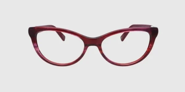: "Tommy Hilfiger eyeglasses with stylish burgundy frames, offering a trendy and durable design perfect for everyday wear."