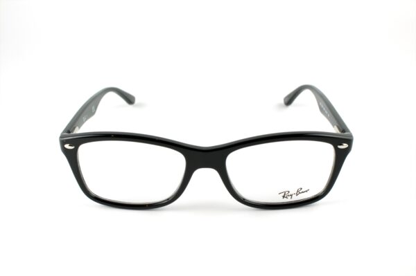"Ray-Ban RB 5420 black frame eyeglasses with a classic design and dimensions 53-17-140, offering a perfect blend of style, comfort, and durability for everyday wear."