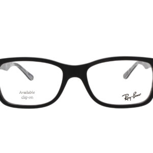 "Ray-Ban RB 5420 black frame eyeglasses with a classic design and dimensions 53-17-140, offering a perfect blend of style, comfort, and durability for everyday wear."