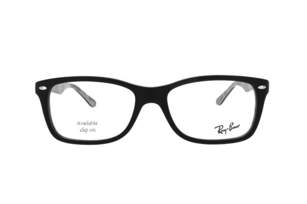 "Ray-Ban RB 5420 black frame eyeglasses with a classic design and dimensions 53-17-140, offering a perfect blend of style, comfort, and durability for everyday wear."